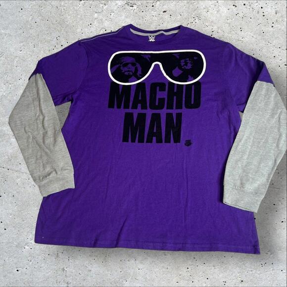 WWE Macho Man TShirt Long Sleeves Size XL - Picture 2 of 7
